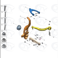 6600138302/6600138304 Bras de suspension inférieur en acier Gauche Droit Zeekr 009 Pièces d'origine neuves 100% compatibles Remplacement parfait