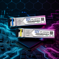 1.25G BiDi SFP 20km Single Fiber Optic Transceiver 1000BASE-BX SMF LC Connector SFP Module Grosir untuk Pengadaan Proyek