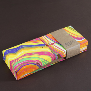 Caja de Regalo de Lujo para Postres, Decorativa, Hecha a Mano, con Diseño Floral Tropical de Pavo Real, para Chocolate, Personalizable - Product Image 4
