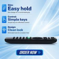 Télécommande universelle 28 touches noire à prix abordable pour projecteur, boîtier TV LED, domotique, boutons en silicone personnalisables, logo