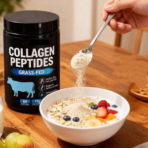 Fabricant de poudre de peptides hydrolysés purs de haute qualité OEM ODM, peptides de <span class=keywords><strong>collagène</strong></span> bovin pour <span class=keywords><strong>Amazon</strong></span> - Product Image 1