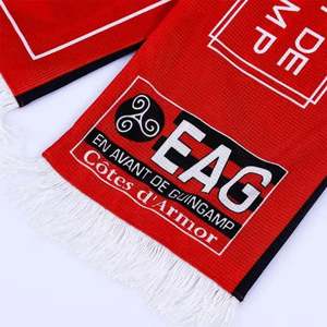 Wholesale Sport Designer Fan <b>Scarf</b> Custom Material Design Printing logo Soccer National <b>Scarf</b> - Product Image 2