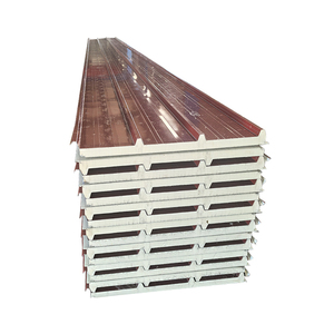 Paneles de pared sándwich de Metal insonorizado para congelador impermeable de poliuretano EPS con <span class=keywords><strong>aislamiento</strong></span> ignífugo Pir Pu 75mm para cámara frigorífica - Product Image 5