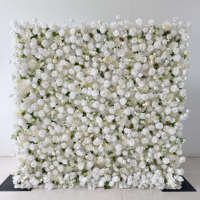 Fondo de Pared de Flores de Seda para Propuesta de Matrimonio, Recepción de Boda, Cabina de Fotos, Decoración de Fiesta - Diseño Romántico Personalizable