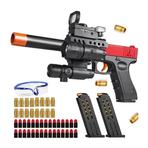 מכירה לוהטת G18 כדור רך צעצוע אקדח כדור רך אקדח עם מעטפת פליטת אקדח צעצועי קצף Blaster לילדים