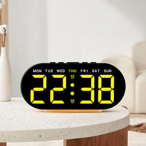 Nuevo <span class=keywords><strong>Reloj</strong></span> Despertador Multifuncional, Luz Ambiental LED, Pantalla Grande, <span class=keywords><strong>Reloj</strong></span> de Noche - Product Image 4