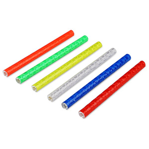Salut Vis 75mm argent couleurs réfléchissantes Pvc rayures vélo a parlé couverture montage Clip Tube route sécurité cyclisme vélo roue réflecteur - Product Image 4