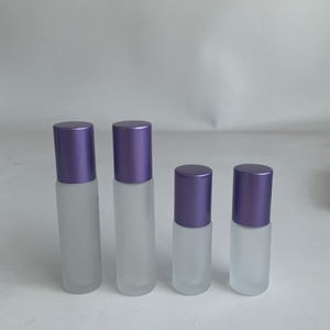 Rỗng 5ml 10ml rõ ràng Frosted Glass Lăn chai tinh dầu cuộn trên chai thủy tinh với con lăn bóng dầu nước hoa 3 cái/bộ - Product Image 5