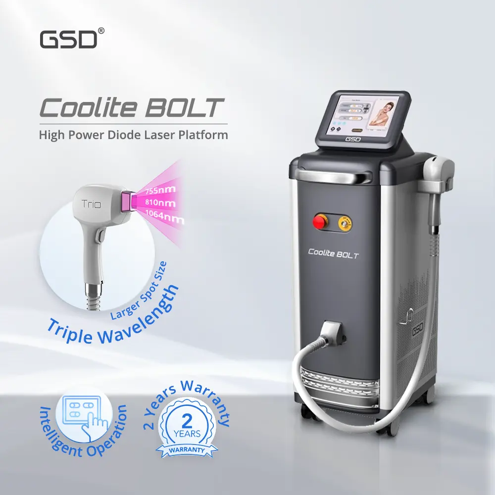 Coolite EVO Coolite Pro 808nm Faser Diode Laser Tragbare Haut Verjüngung Alexandrit Permanent Haar Entfernung Maschine