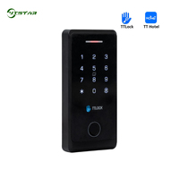 Système de contrôle d'accès biométrique Yistar Touch Keypad WiFi Tuya Smart TTLock avec carte RFID, ABS, étanche IP66, 100 empreintes digitales