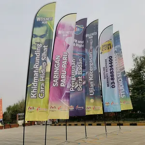 Promosi iklan bendera pantai air mata Jatuh bendera pantai tetes air mata kustom spanduk bendera pantai