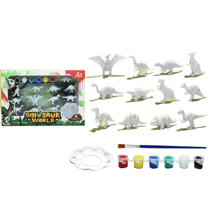 AJB confezione da 12 giocattoli da <span class=keywords><strong>disegno</strong></span> di <span class=keywords><strong>dinosauro</strong></span> in plastica colorata per bambini Set da gioco educativo per bambini - Product Image 6