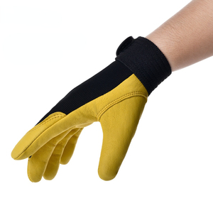 Gants de travail de mécanicien Gants de sécurité en cuir synthétique pour la manipulation d'outils de construction Gants de protection des mains durables - Product Image 2