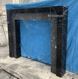 <span class=keywords><strong>Piedra</strong></span> negra <span class=keywords><strong>de</strong></span> lujo con escultura envolvente <span class=keywords><strong>de</strong></span> manto <span class=keywords><strong>de</strong></span> <span class=keywords><strong>chimenea</strong></span> <span class=keywords><strong>de</strong></span> mármol Golden Line - Product Image 6