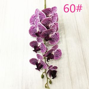 Flores de Phalaenopsis falsas de 9 cabezas multicolores Flores de orquídeas artificiales impresas en 3D con tallos largos - Product Image 3