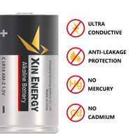 Linterna LR14 8000Mah 1,5 V C Tamaño Am2 Batería de celda seca 1,5 V Batería alcalina Baterías primarias
