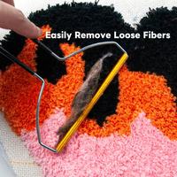 Elektrisches Tufting-Clipper-Set Metallisches Einfaches Design Einstellbare Geschwindigkeit Teppichrasierer mit Fusselentferner