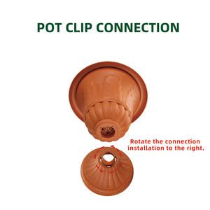 <span class=keywords><strong>Macetas</strong></span> Decorativas Altas, Ligeras y Duraderas para Jardín o Patio de Hotel, Diseño Artístico en Forma de Copa Irregular, Material PP - Product Image 4