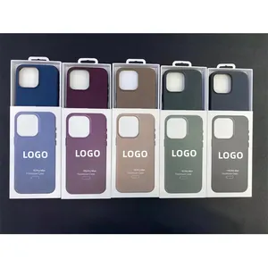 Für iphone 15 magnetische schutzhülle POP UP Animation feinste Filz Offizielles Logo magnetische feinste Filzhülle für iphone 15 PRO MAX