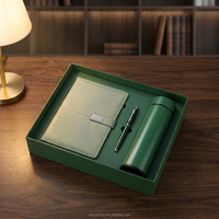 Ensemble cadeau d'entreprise haut de gamme 3 en 1, directement de l'usine, carnet en cuir PU, stylo signature, bouteille d'eau, pour offrir aux clients