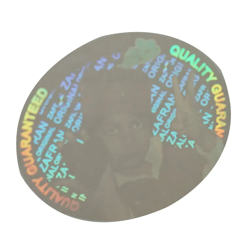 Tùy chỉnh ban đầu chính hãng làm xáo trộn hiển nhiên Hologram tag bao bì chống giả con dấu nhãn ba chiều trong suốt Sticker
