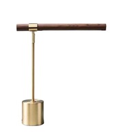Lampe de table de luxe en métal doré pour hôtel, décoration d'intérieur, style vintage moderne nordique, lampe de chevet à LED pour lecture