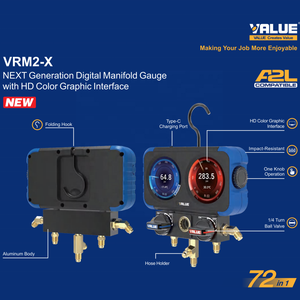 तेजी से डिलीवरी के साथ स्टॉक में उपलब्ध प्रीमियम-गुणवत्ता वाले सबसे अधिक बिकने वाले उत्पादों VRM2-X मूल्य कई दबाव गेज - Product Image 4