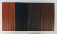 Revêtement de sol pour patio Design moderne Carreaux composites en bois Merbau imbriqués Revêtement de sol pour patio extérieur pour terrasses DIY