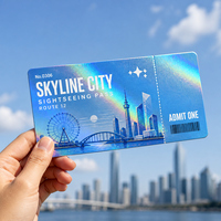 Billets de concert holographiques pour idoles avec découpe personnalisée pour événements de rencontres entre fans, avec logo et couleur sur mesure, fourniture directe d'usine