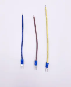 Custom Design Y Terminal 2 Wire 22AWG To Housing Strap-On Cable Assembly Tinned Harness Wire to Wire Connector