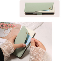 Dompet Kulit PU Motif Leci Mewah, Kompatibel untuk iPhone 18 17 16 Pro Max, Penutup Lipat dengan Slot Kartu dan Tali Pergelangan Tangan