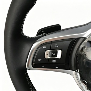 Volant en cuir personnalisé pour VW <span class=keywords><strong>Golf</strong></span> <span class=keywords><strong>R7</strong></span> 5 7.5 R MK6 MK7 Passat B8 GTI TDI Tiguan Polo CC - Product Image 5