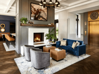 Meubles d'hôtel haut de gamme Whitney : Chaise, canapé et table pour projets hôteliers