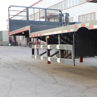 Semi-remorque plateau porte-conteneurs en acier JINFENG Hebei 3 essieux 20ft 40ft de haute qualité, capacité de charge maximale 60000kg