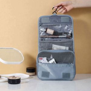 Custom Logo & Design Waterproof Polyester Hanging Travel Makeup Cosmetic for Bag with Zipper - Product Image 2