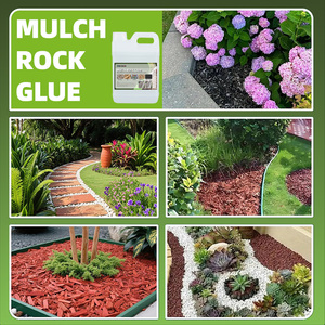 Colle pour paillis paysager longue durée - Adhérence améliorée pour gravier <span class=keywords><strong>de</strong></span> pois, galets, <span class=keywords><strong>copeaux</strong></span> <span class=keywords><strong>de</strong></span> <span class=keywords><strong>bois</strong></span> et paillis d'écorce, résistant aux intempéries - Product Image 6