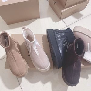 Ante de vaca personalizado para botas con logo de marca, plataforma de tobillo para mujer, impermeable y transpirable para calidez en otoño e invierno - Product Image 3