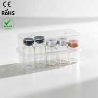 Bouteilles en verre vides transparentes personnalisables de 2 à 30 ml pour poudre cosmétique lyophilisée et réactifs, vente directe usine