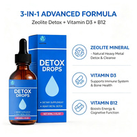 Complément Alimentaire Liquide de Zéolite Naturelle en Gros pour le Soutien Quotidien à la Détoxification avec Vitamines, Absorption Facile, 30ml