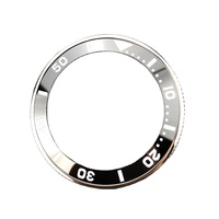 Nouvelle conception SKX007 – Insert de lunette en céramique inclinée avec bande adhésive – Pièces de montre