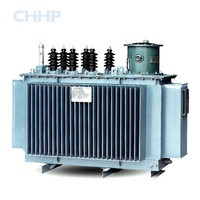 Transformateur triphasé haute tension Yueqing CHHP S11-M 200 kVA immergé dans l'huile, hermétique, 380 V 220 V