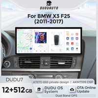 DUDUAUTO 12.3 "DUDU7 Autoradio Stéréo Intelligent Lecteur Multimédia Écran Autoradio Stéréo pour BMW X3 F25/X4 F26 NBT CIC