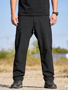 Customized High-end Outdoor Soft-Shell <strong>Windproof</strong>, Breathable Moisture-wicking and Sweat-Wicking Men's Sportswear <strong>Pants</strong> - Product Image 2