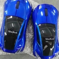 Ratón Inalámbrico con Forma de Auto Personalizado con Logotipo, Ratón Óptico Deportivo con Receptor USB, Ratón Portátil para Computadora Portátil y de Escritorio, Regalo