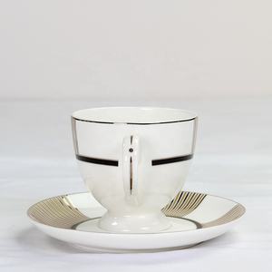 Juego de té de cerámica de estilo ruso al por mayor, vajilla de porcelana de hueso, taza de té y platillo - Product Image 6