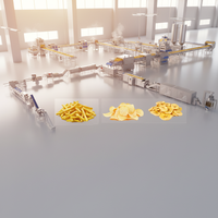Línea de Producción de Papas Fritas Industriales de Acero Inoxidable 304 Totalmente Automática TCA, Precio de Fábrica, Certificación CE, 500 kg/h, Ahorro de Energía