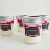 120ml 200ml 250ml 400ml 450ml 730ml Wide Mouth Glass Mason Canning Fruit Jam Jelly Juice Jar Glass with Sliver Lid and Straw