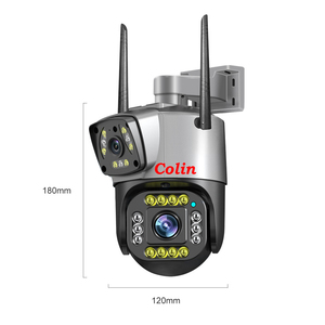 วันฝนตกทํางาน 4-5 วันกลางแจ้ง 60W 30AH DC12V ความปลอดภัยเลนส์คู่ 4G wifi ip ptz กล้องแสงคู่ <span class=keywords><strong>V380</strong></span> <span class=keywords><strong>pro</strong></span> - Product Image 4