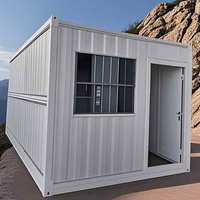 Casa Prefabricada Desmontable con Aislamiento Solar, Panel Sándwich de Acero, Construcción de Casa Permanente para Granja, Camping, Acero Modular