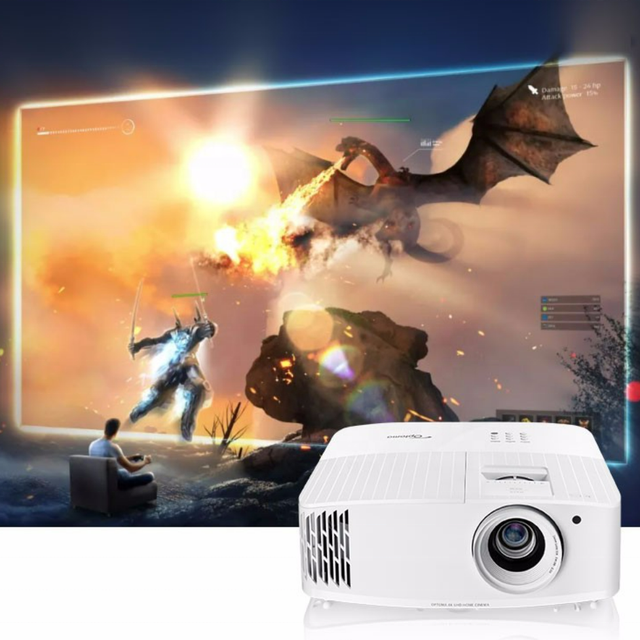 Optoma 3400 Lumen 4K DLP 3D Home Theater Projector Optoma Projector